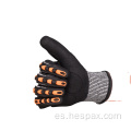 Guantes de trabajo de trabajo pesado Hespax Anti-Vibration TPR